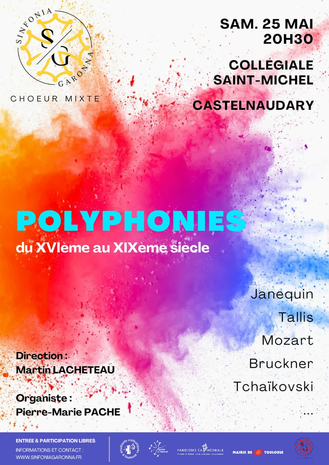 image de l'évènement Concert de polyphonies - Sinfonia Garonna